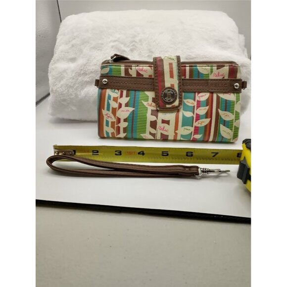 Relic Multicolor Striped Wristlet with Snap Closure - Picture 6 of 8